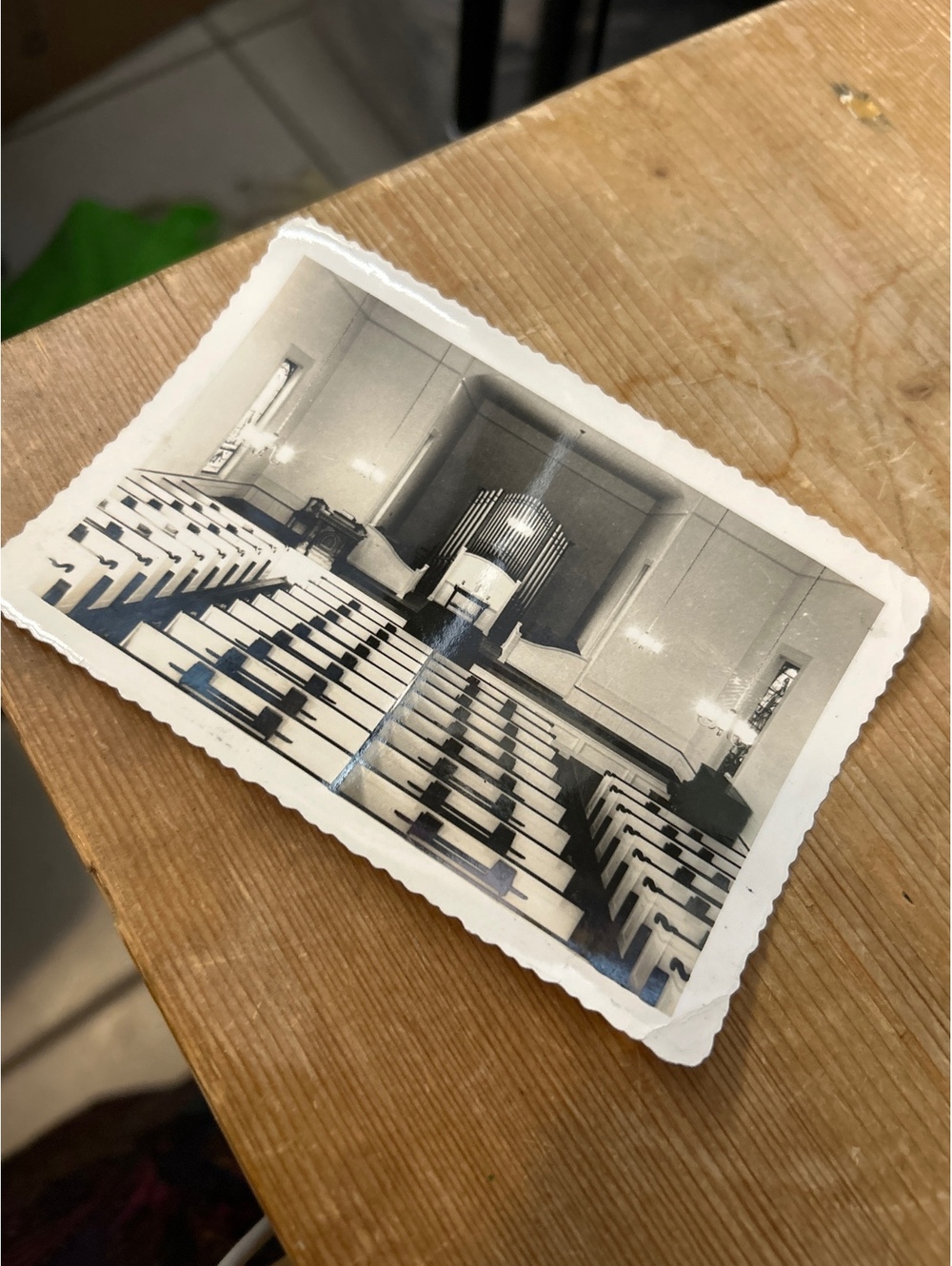 Photo from 1942 inside a church/parish Massachusetts